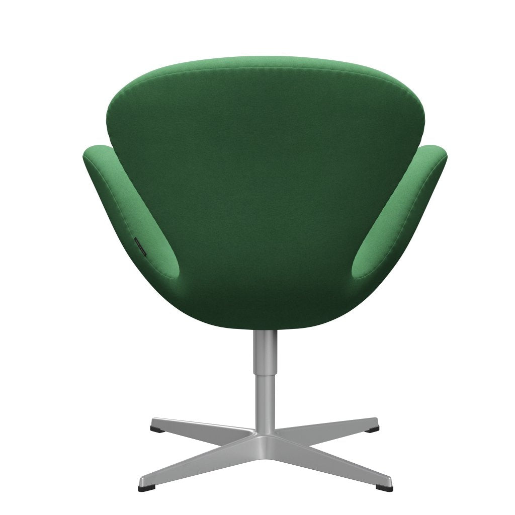Fritz Hansen Swan Lounge Chair, Silver Grey/Divina Green