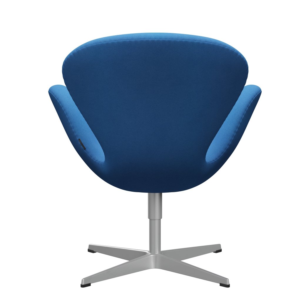 Fritz Hansen Swan Lounge Chair, Silver Grey/Divina Light Blue (742)