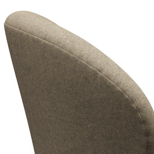 Fritz Hansen Swan Lounge Chair, Silver Grey/Divina Melange Grey Sand