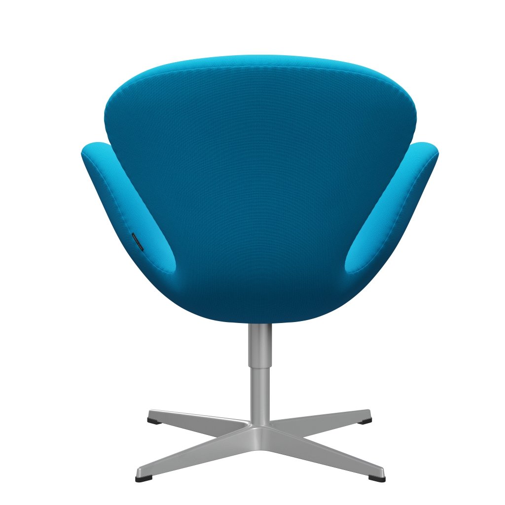 Fritz Hansen Swan Lounge Chair, Silver Grey/Fame Warm Turquoise