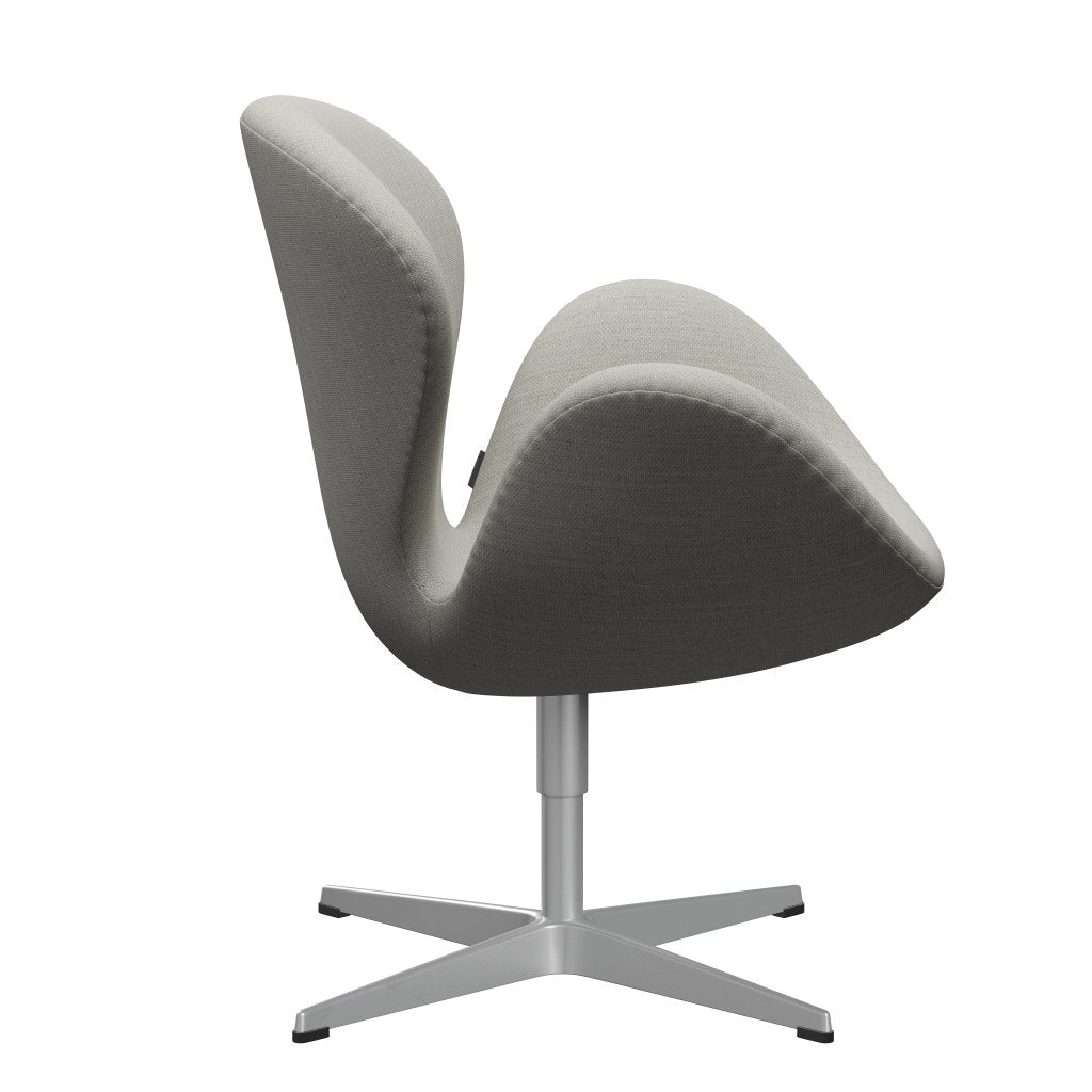 Fritz Hansen Swan Lounge Chair, Silver Grey/Fiord Beige/Stone