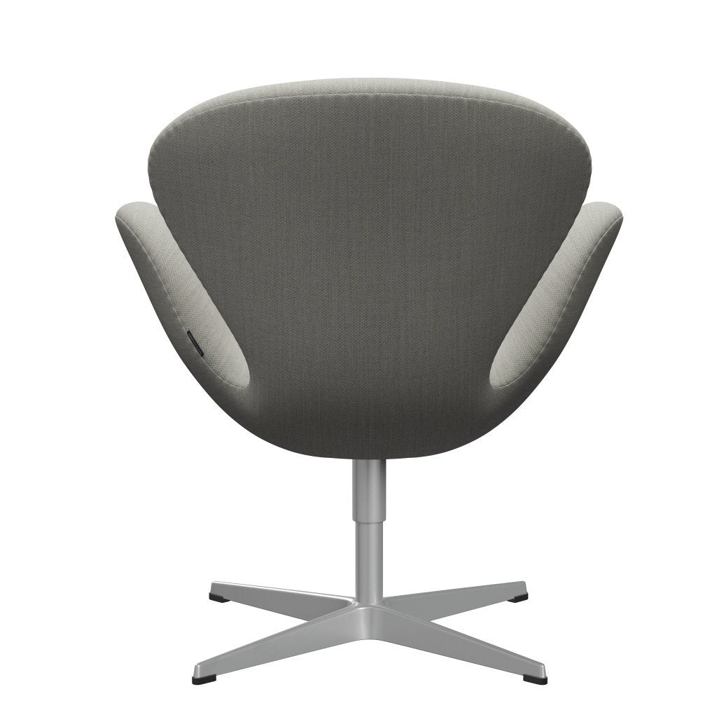 Fritz Hansen Swan Lounge Chair, Silver Grey/Fiord Beige/Stone