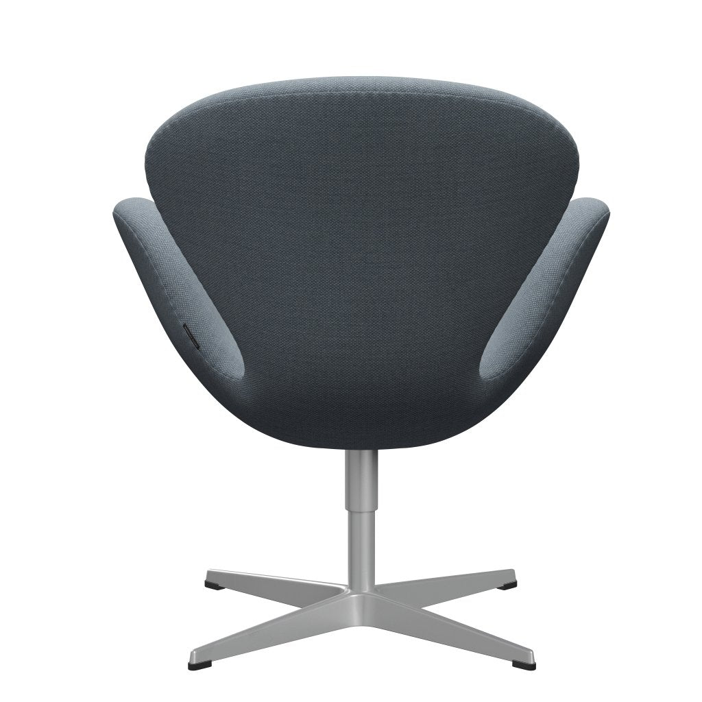 Fritz Hansen Swan Lounge Chair, Silver Grey/Fiord Blue/Grey