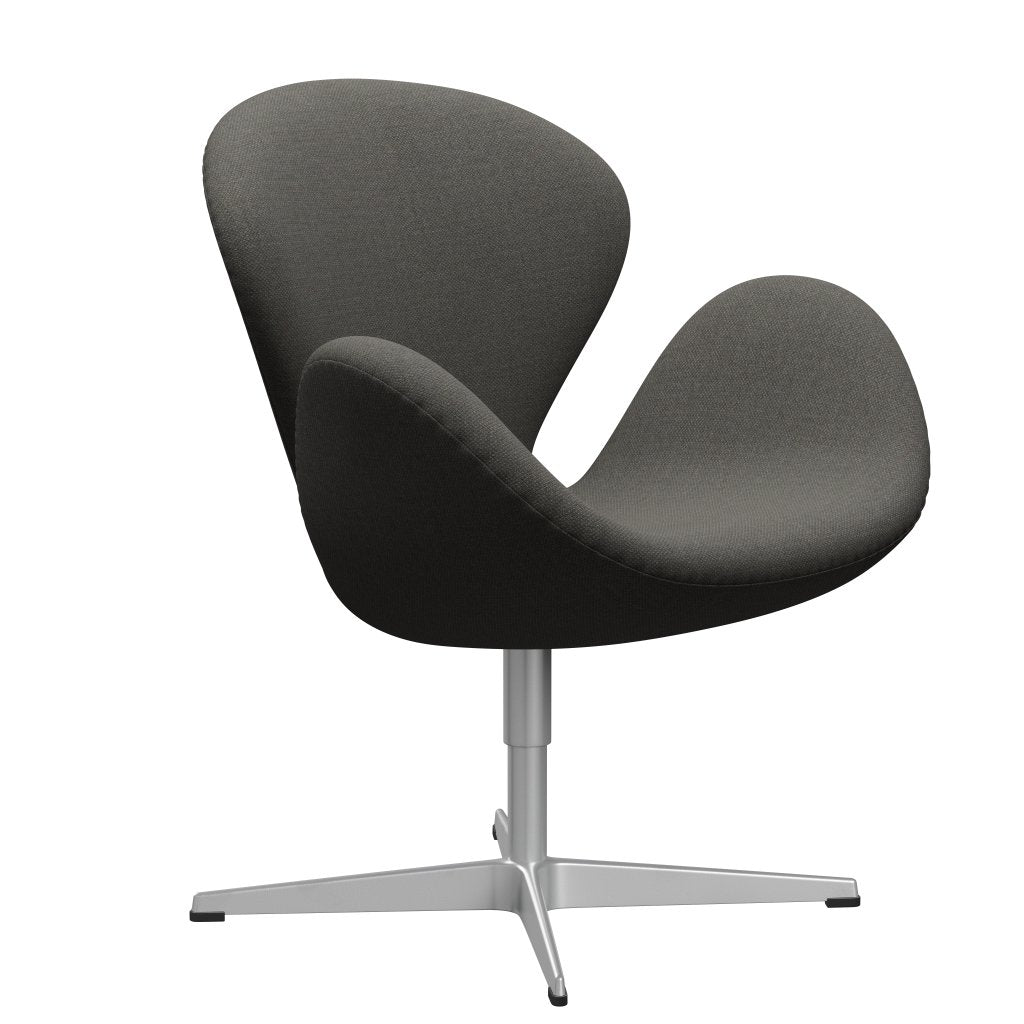 Fritz Hansen Swan Lounge Chair, Silver Grey/Fiord Dark Grey/Stone