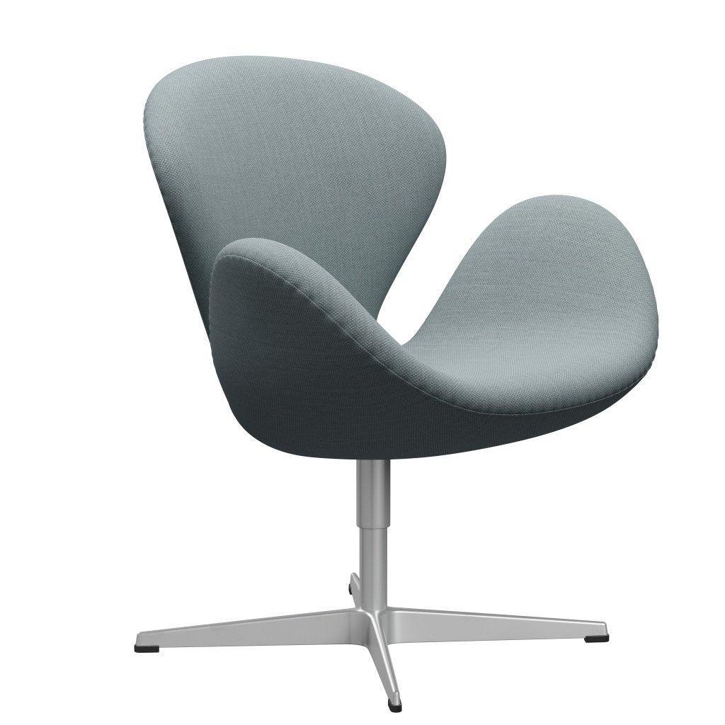 Fritz Hansen Swan Lounge Chair, Silver Grey/Fiord Green/Blue/Stone