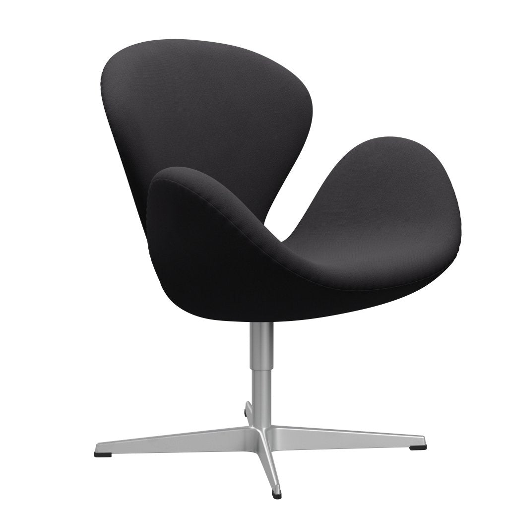 Fritz Hansen Swan Lounge Chair, Silver Grey/Fiord Black