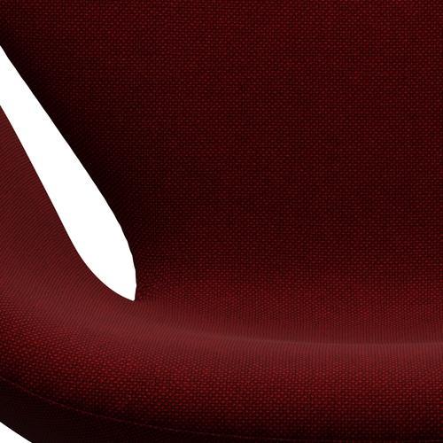 Fritz Hansen Swan Lounge Chair, Silver Grey/Hallingdal Dark Red