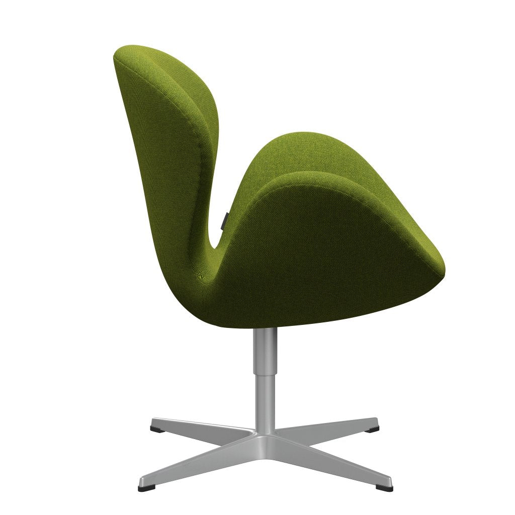 Fritz Hansen Swan Lounge Chair, Silver Grey/Hallingdal Green