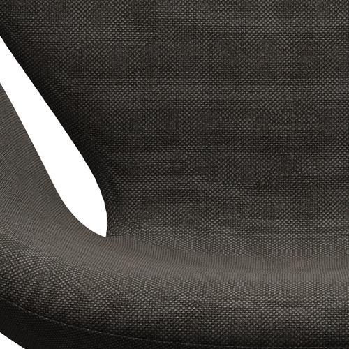 Fritz Hansen Swan Lounge Chair, Silver Grey/Hallingdal Charcoal Light