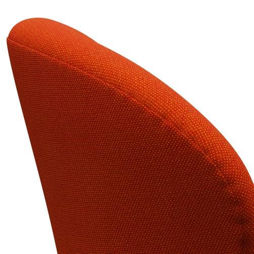 Fritz Hansen Swan Lounge Chair, Silver Grey/Hallingdal Red/Orange