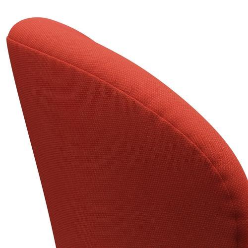 Fritz Hansen Swan Lounge Chair, Silver Grey/Steelcut Light Red