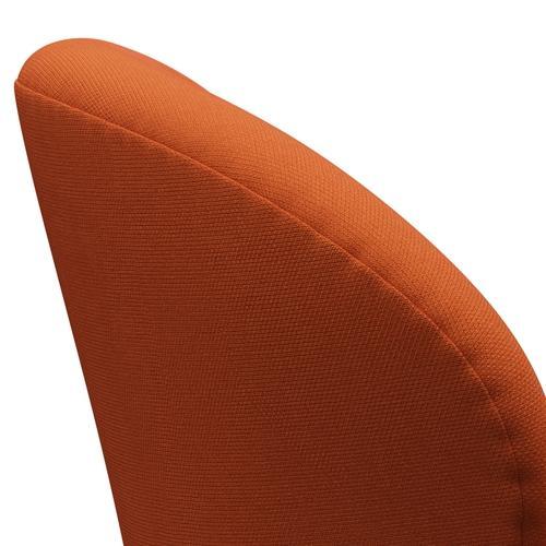 Fritz Hansen Swan Lounge Chair, Silver Grey/Steelcut Orange Dark