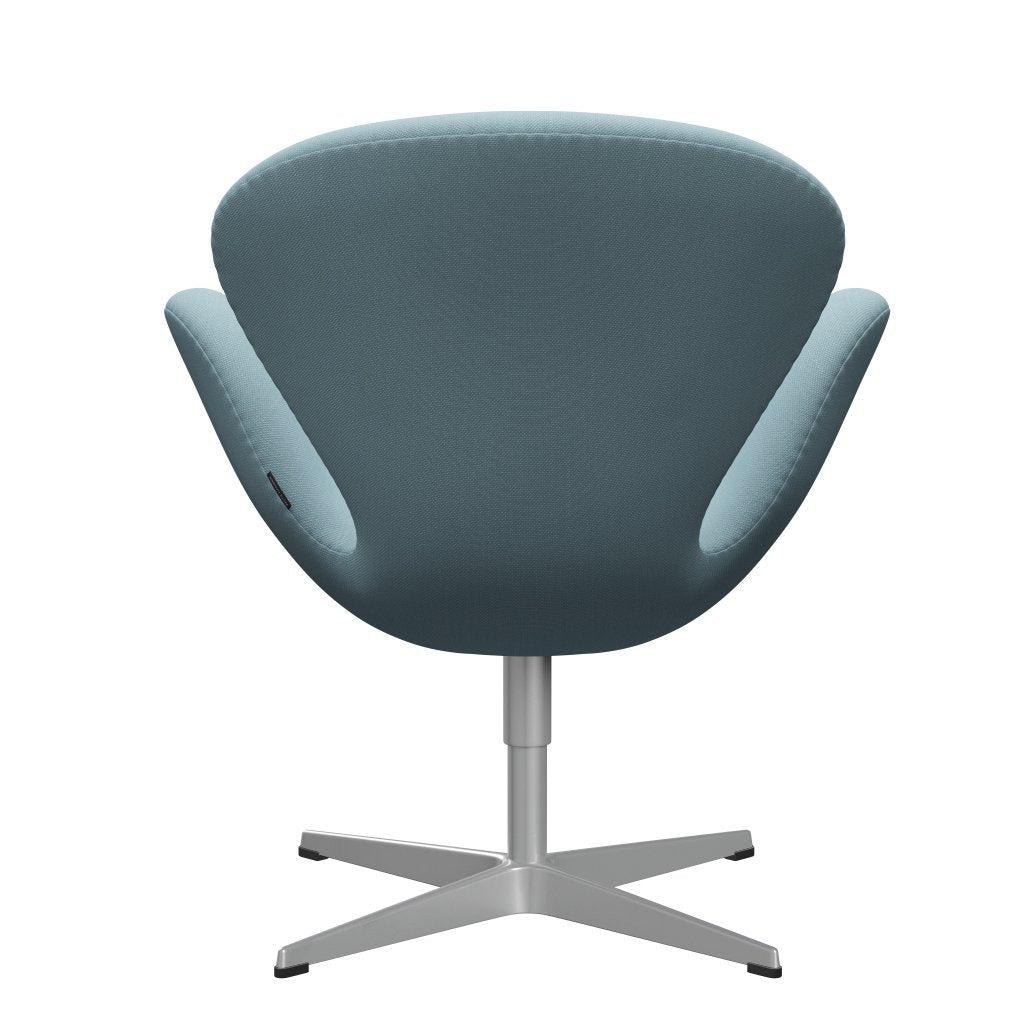 Fritz Hansen Swan Lounge Chair, Silver Grey/Steelcut Pastel Blue
