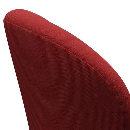 Fritz Hansen Swan Lounge Chair, Silver Grey/Steelcut Red
