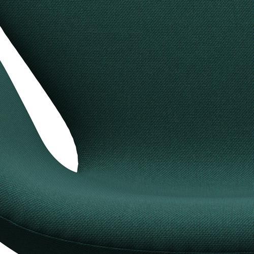 Fritz Hansen Swan Lounge Chair, Silver Grey/Steelcut Trio Dark Green