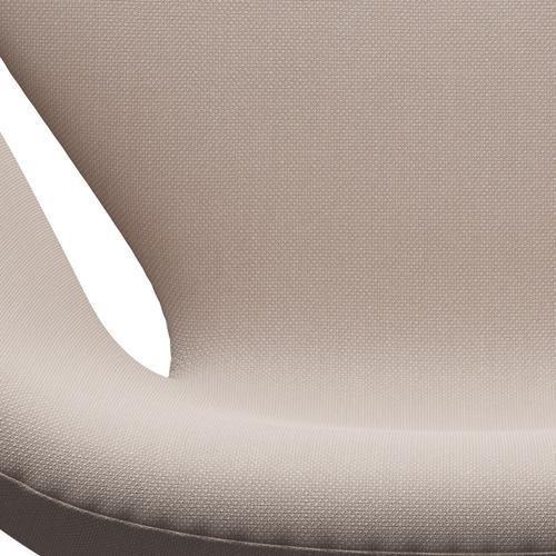 Fritz Hansen Swan Lounge Chair, Silver Grey/Steelcut Trio Light Beige