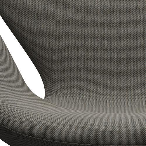 Fritz Hansen Swan Lounge Chair, Silver Grey/Steelcut Trio Light Brown