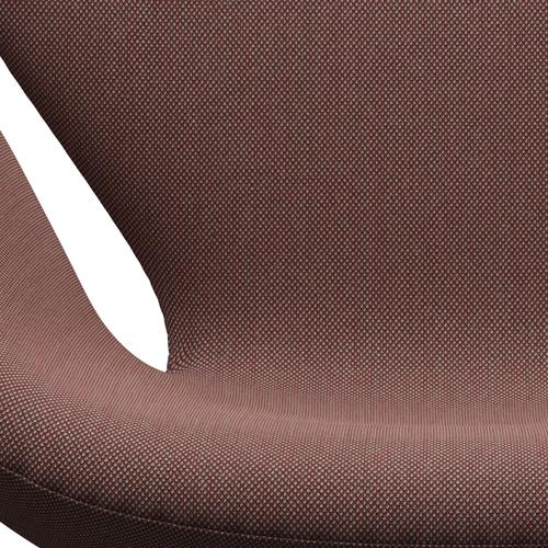 Fritz Hansen Swan Lounge Chair, Silver Grey/Steelcut Trio Light Brown & Red/Green