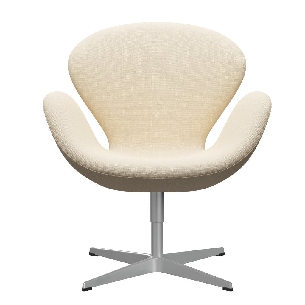 Fritz Hansen Swan Lounge Chair, Silver Grey/Steelcut White