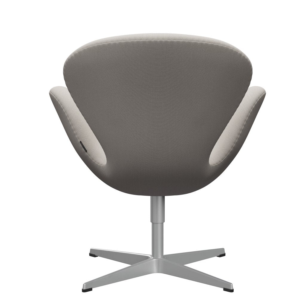 Fritz Hansen Swan Lounge Chair, Silver Grey/Steelcut Wool White