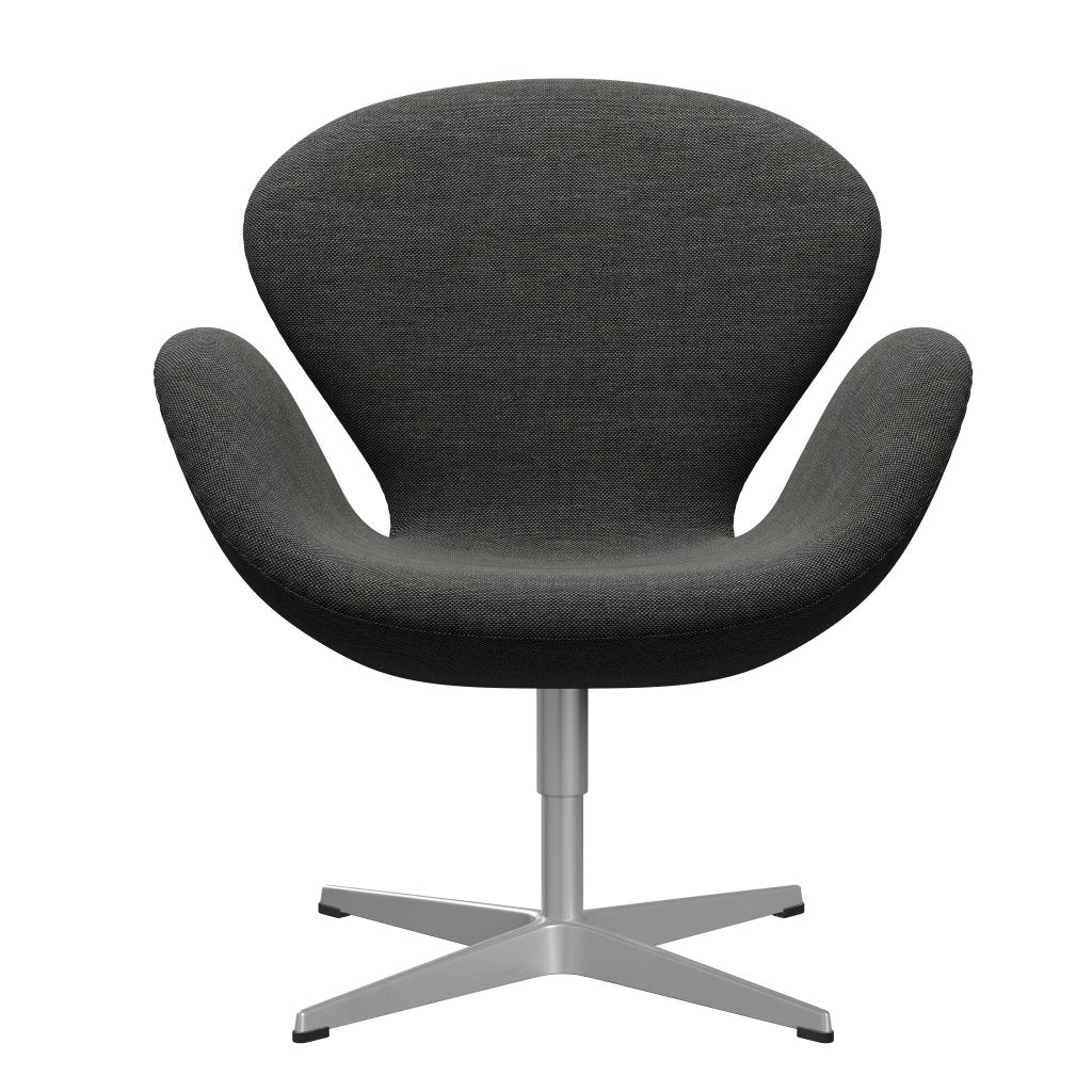 Fritz Hansen Swan Lounge Chair, Silver Grey/Sunniva Light Grey/Dark Grey