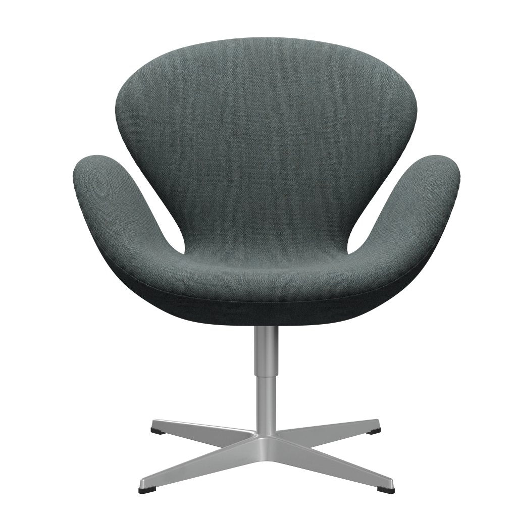 Fritz Hansen Swan Lounge Chair, Silver Grey/Sunniva Steel Grey