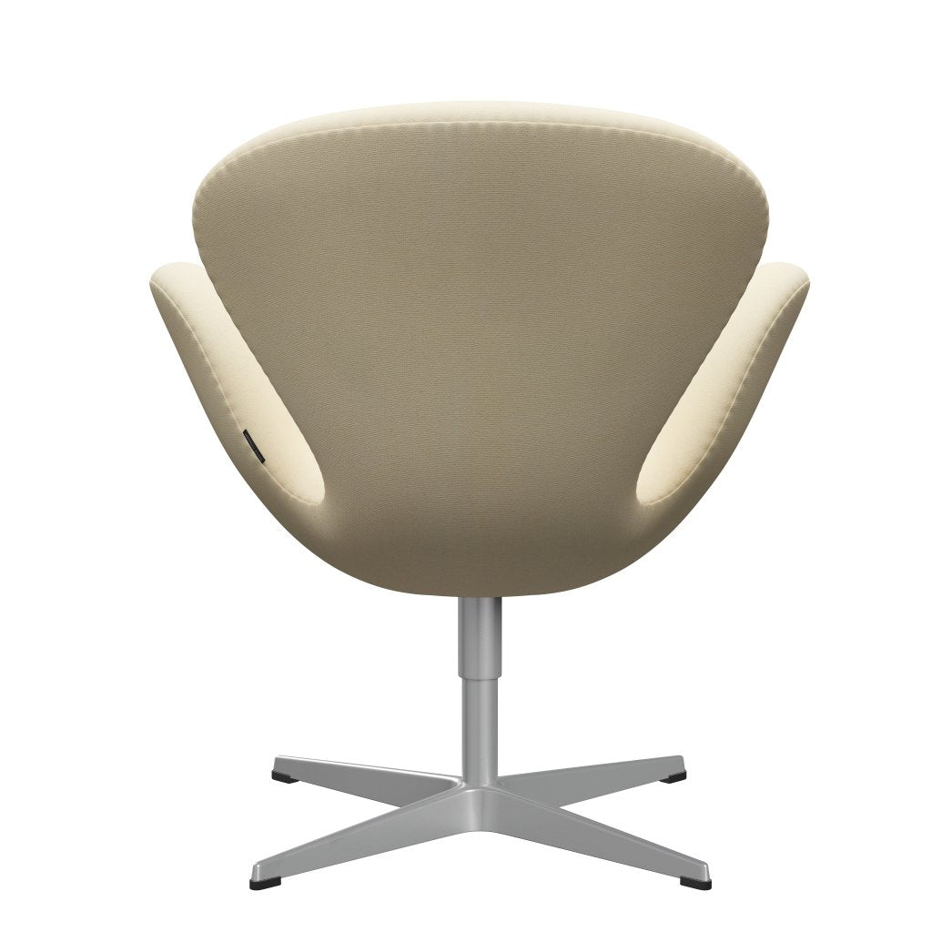 Fritz Hansen Swan Lounge Chair, Silver Grey/Tonus Wool White