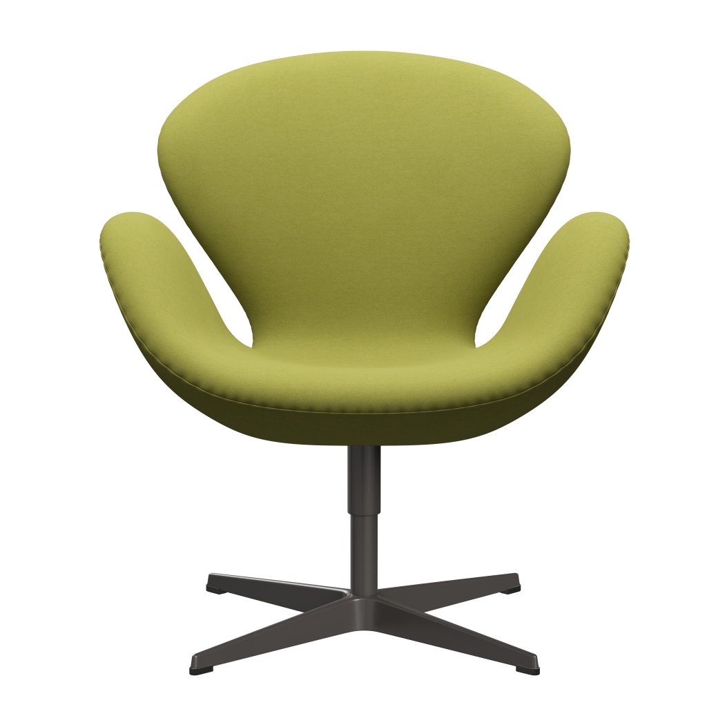 Fritz Hansen Swan Lounge Chair, Warm Graphite/Comfort Beige/Green