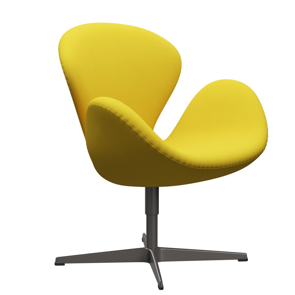 Fritz Hansen Swan Lounge Chair, Warm Graphite/Comfort Yellow (62003)
