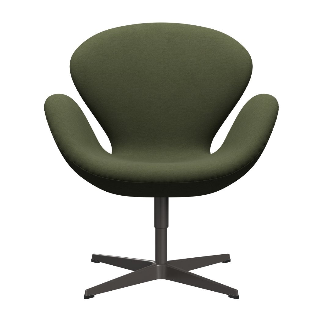 Fritz Hansen Swan Lounge Chair, Warm Graphite/Comfort Green/Grey