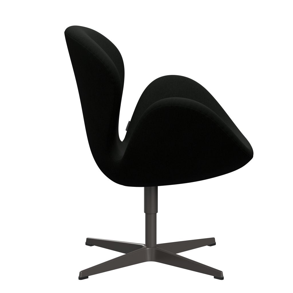 Fritz Hansen Swan Lounge Chair, Warm Graphite/Comfort Black (60009)