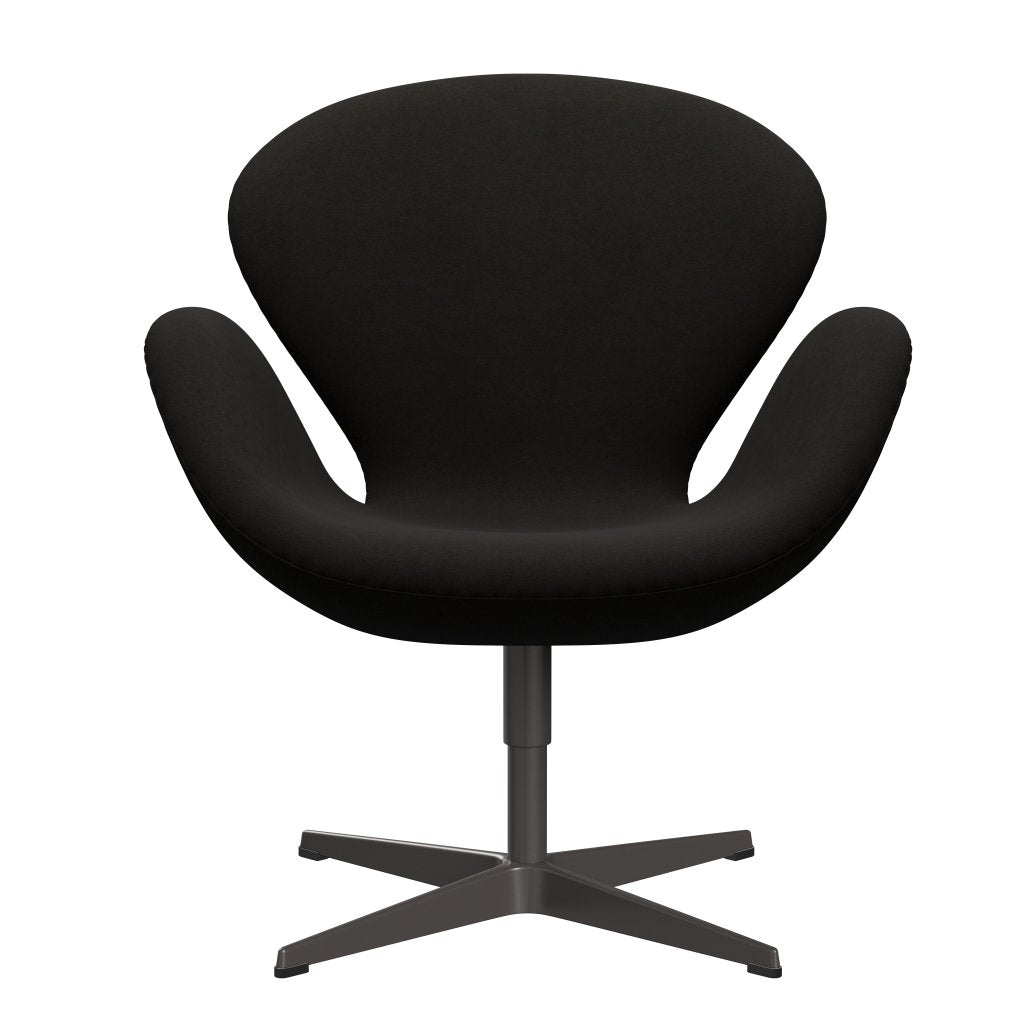 Fritz Hansen Swan Lounge Chair, Warm Graphite/Comfort Black (61013)