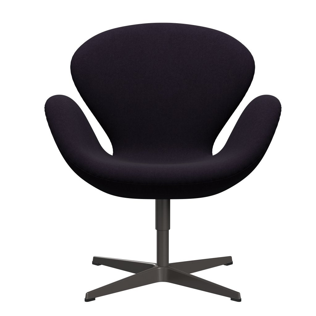Fritz Hansen Swan Lounge Chair, Warm Graphite/Comfort Violet Red