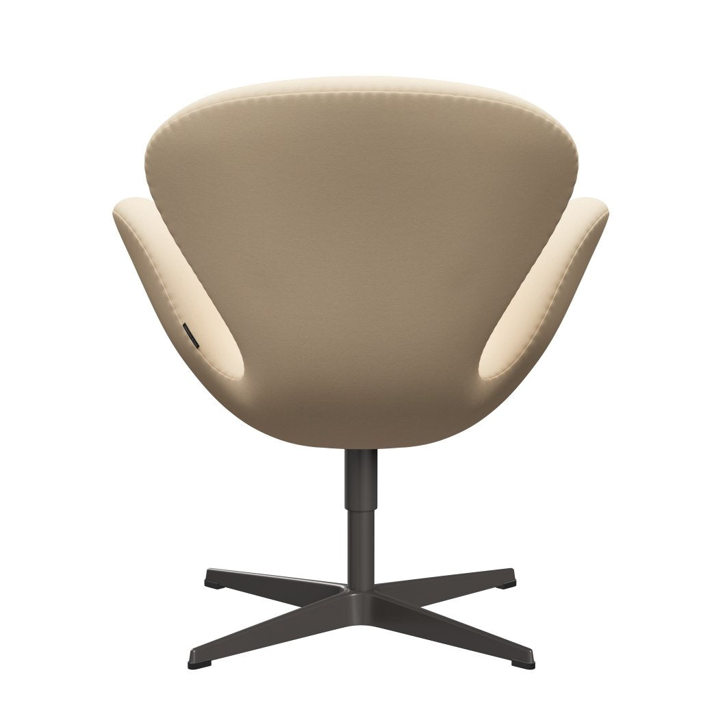 Fritz Hansen Swan Lounge Chair, Warm Graphite/Comfort White/Beige