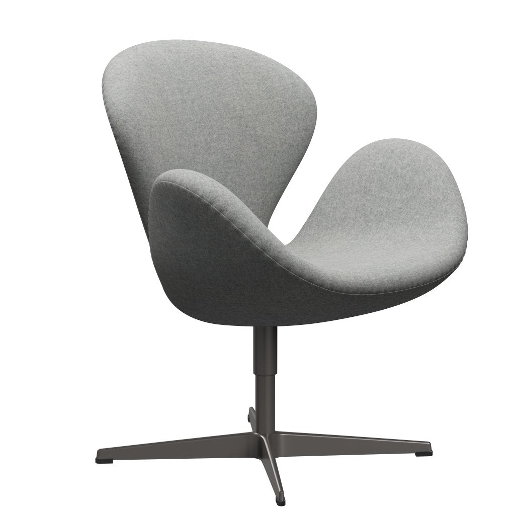 Fritz Hansen Swan Lounge Chair, Warm Graphite/Divina Melange Light Grey