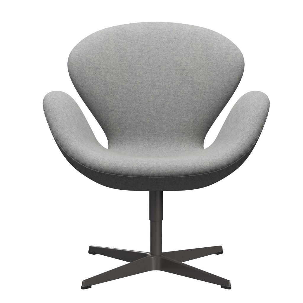 Fritz Hansen Swan Lounge Chair, Warm Graphite/Divina Melange Light Grey