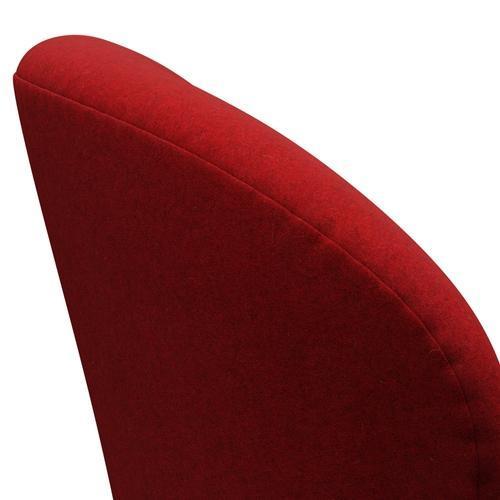 Fritz Hansen Swan Lounge Chair, Warm Graphite/Divina Melange Deep Red