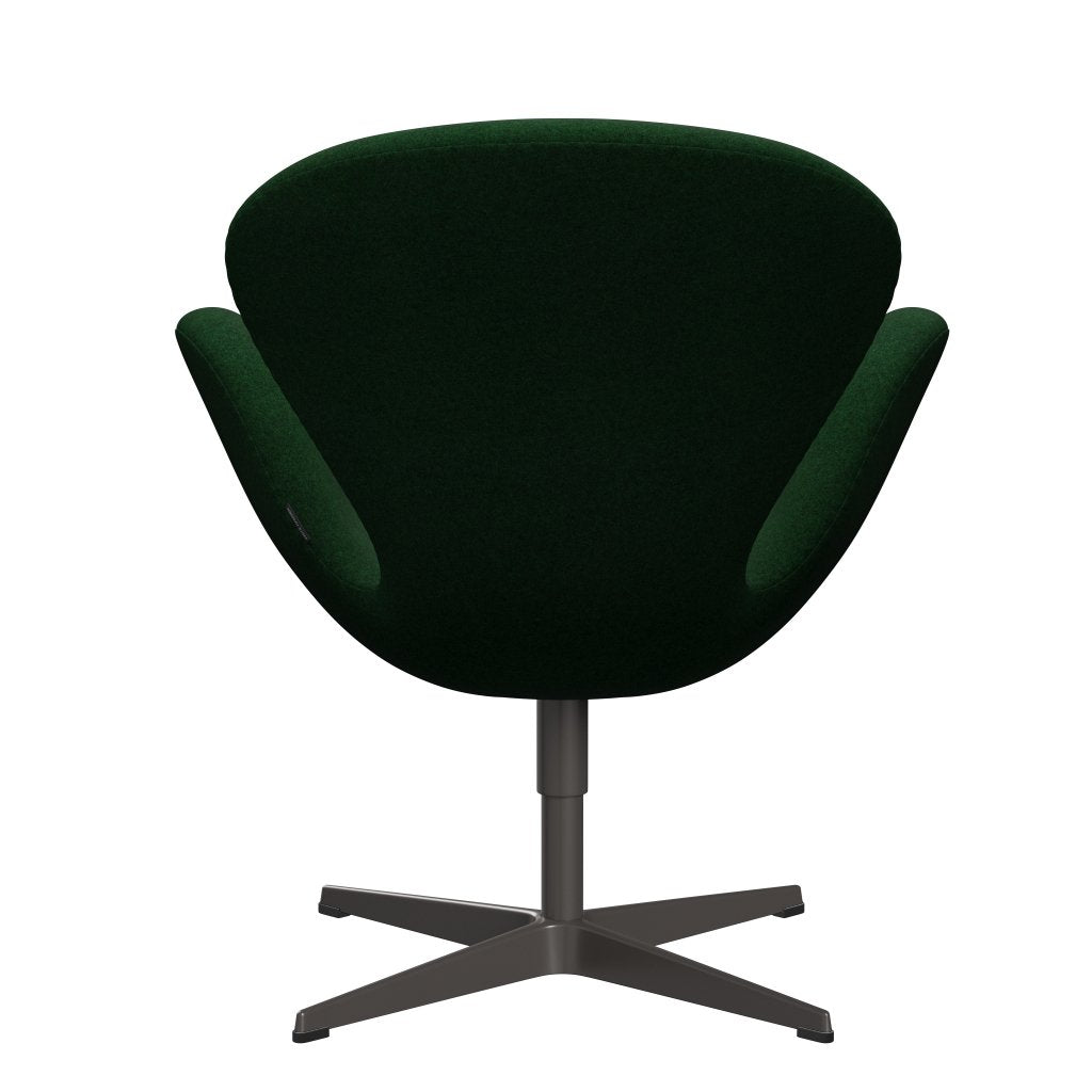 Fritz Hansen Swan Lounge Chair, Warm Graphite/Divina Melange Forest Green