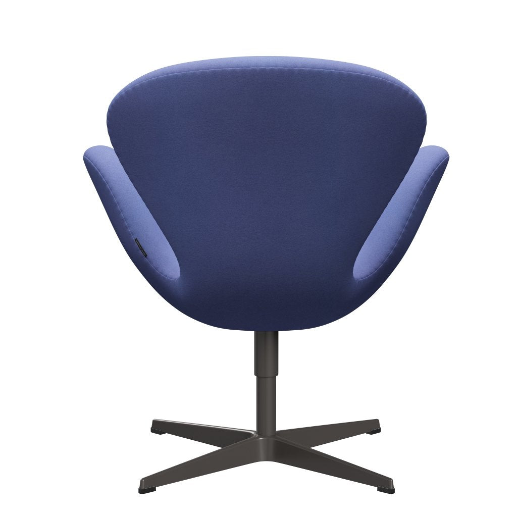 Fritz Hansen Swan Lounge Chair, Warm Graphite/Divina Pastel Blue