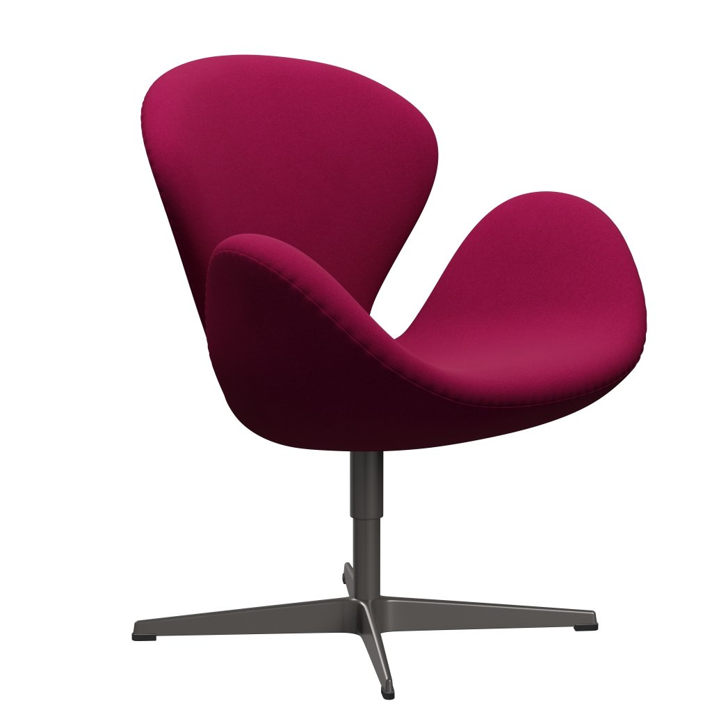 Fritz Hansen Swan Lounge Chair, Warm Graphite/Divina Pink Dark