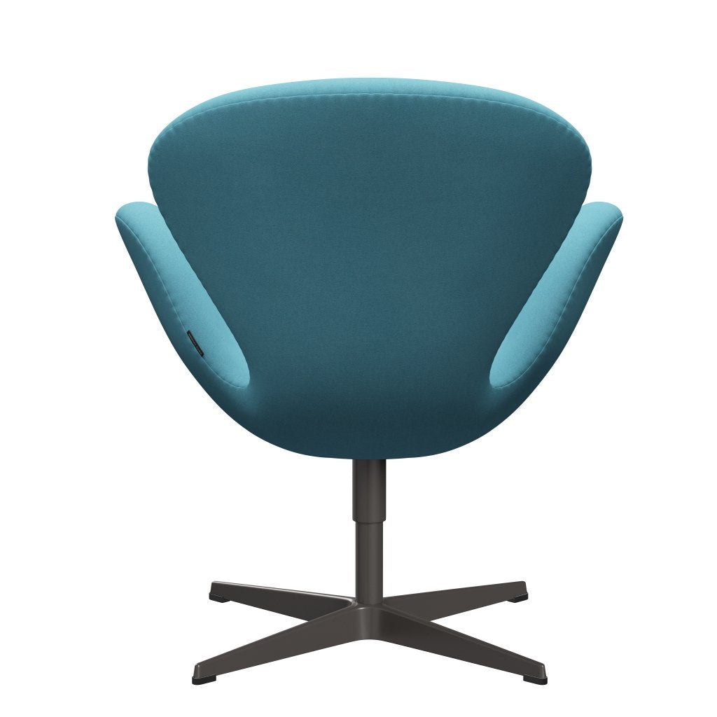 Fritz Hansen Swan Lounge Chair, Warm Graphite/Divina Turquoise Light