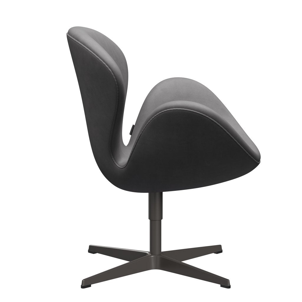 Fritz Hansen Swan Lounge Chair, Warm Graphite/Embrace Chocolate