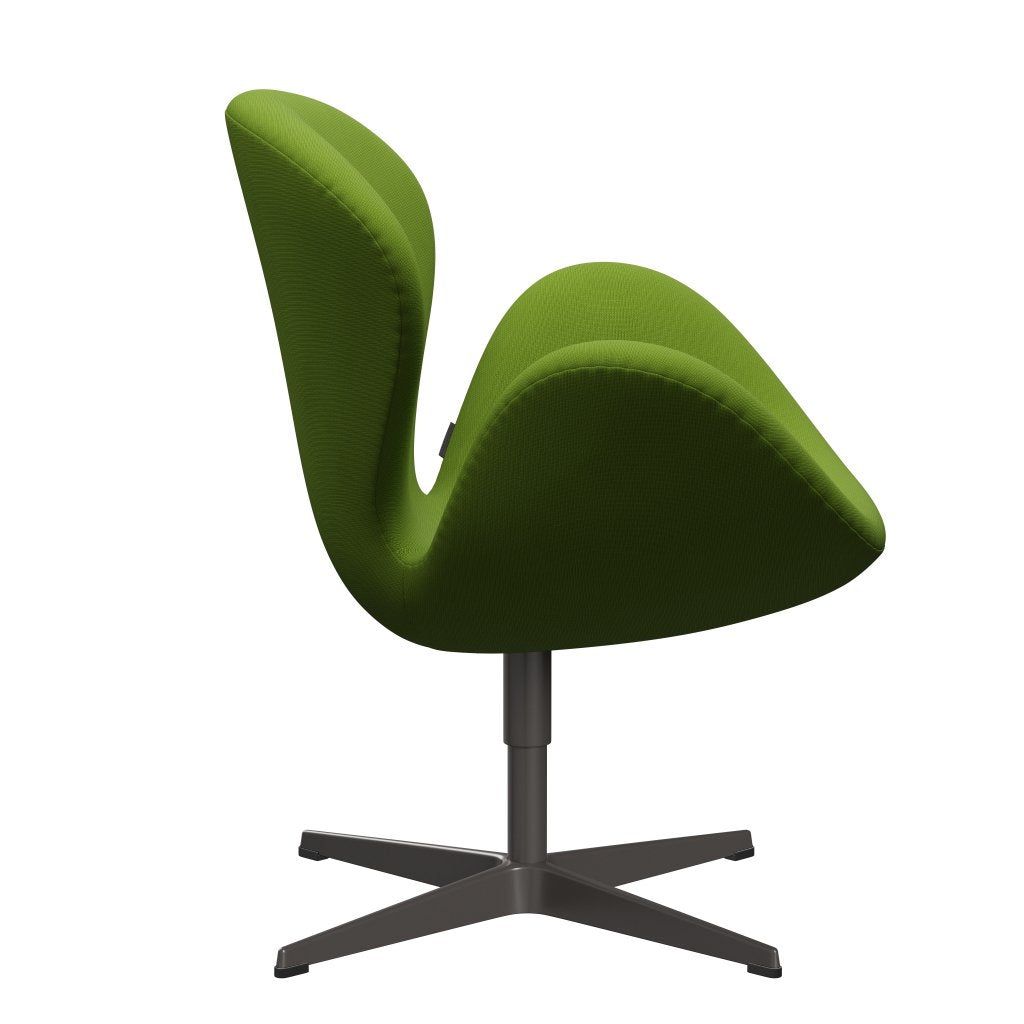 Fritz Hansen Swan Lounge Chair, Warm Graphite/Fame Green