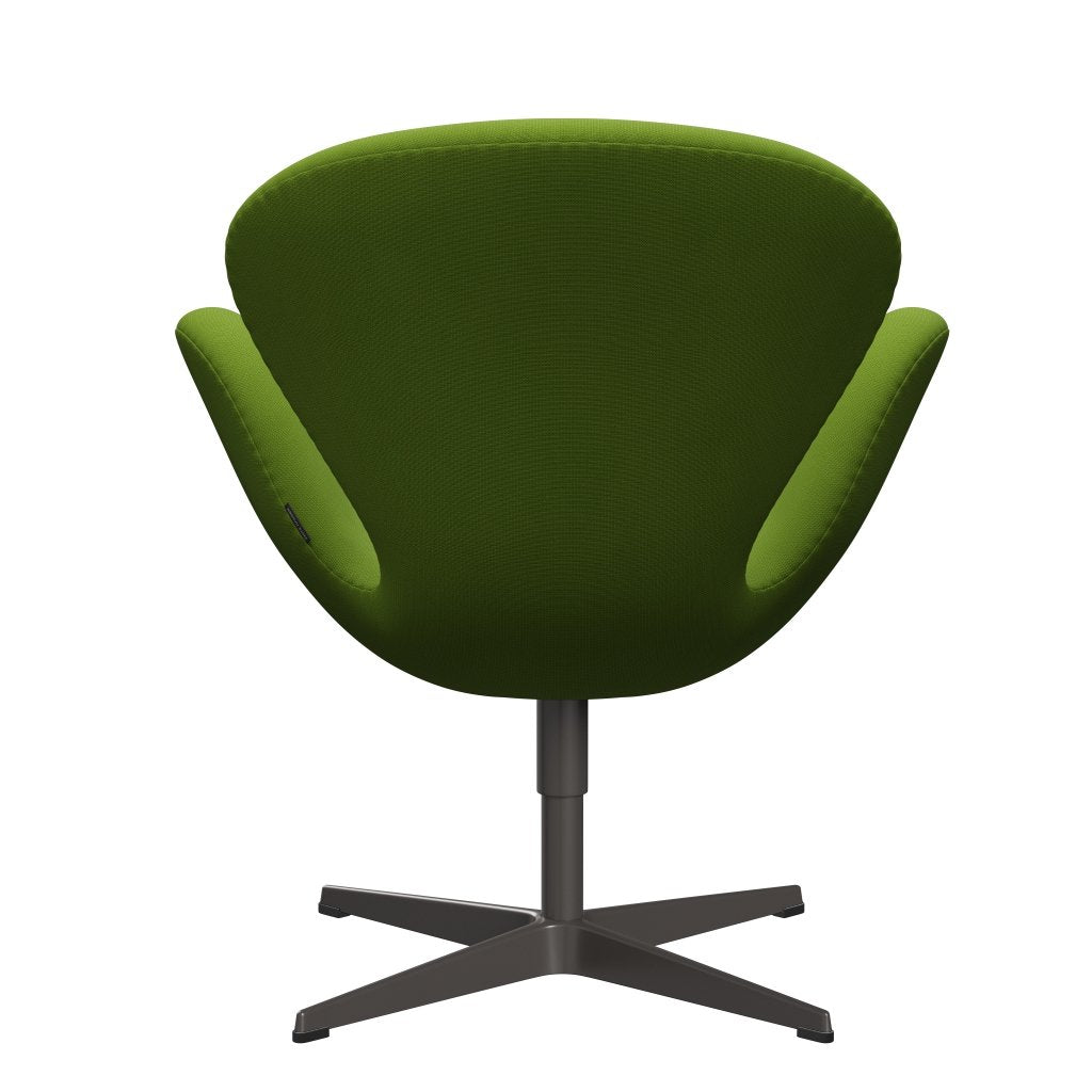 Fritz Hansen Swan Lounge Chair, Warm Graphite/Fame Green