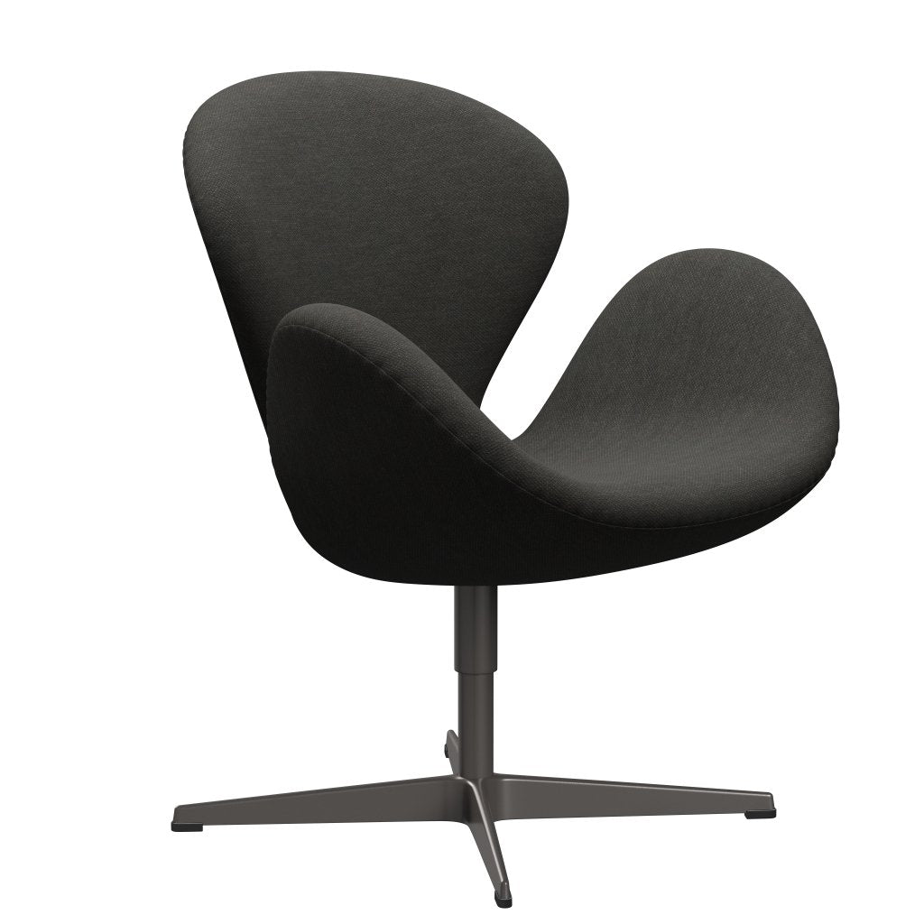 Fritz Hansen Swan Lounge Chair, Warm Graphite/Fiord Black/Brown
