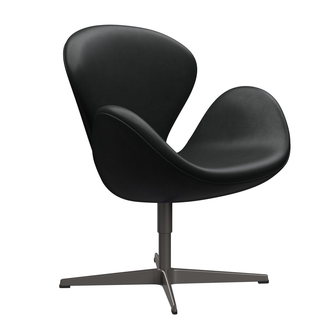 Fritz Hansen Swan Lounge Chair, Warm Graphite/Grace Black