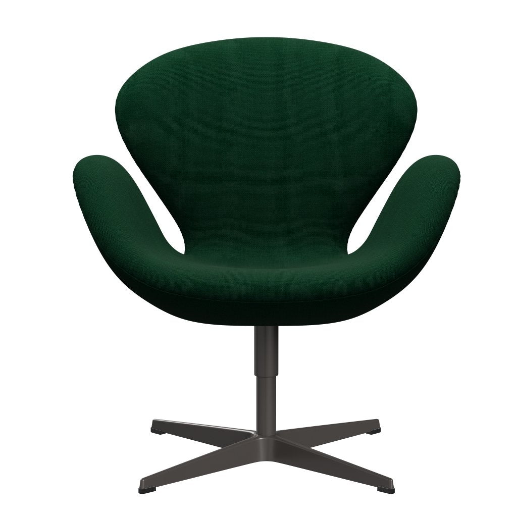 Fritz Hansen Swan Lounge Chair, Warm Graphite/Hallingdal Bottle Green