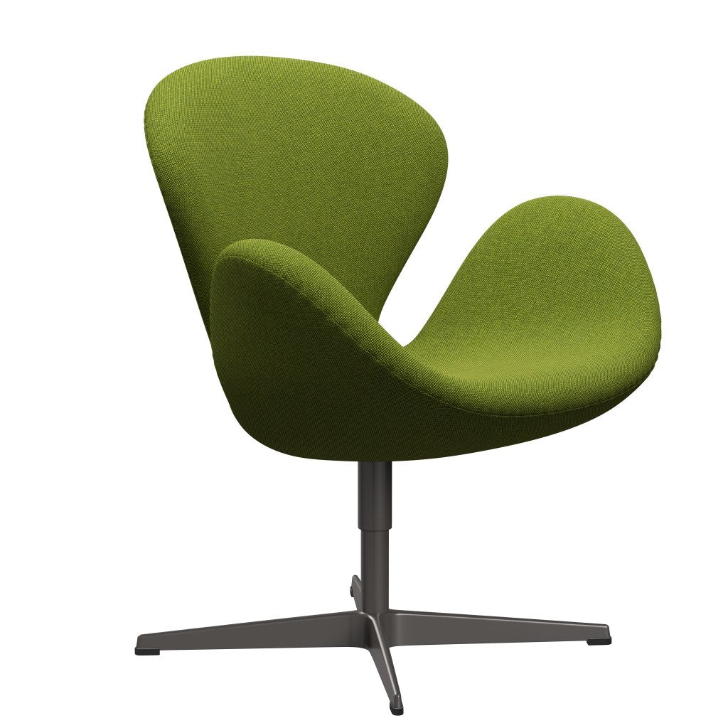 Fritz Hansen Swan Lounge Chair, Warm Graphite/Hallingdal Green