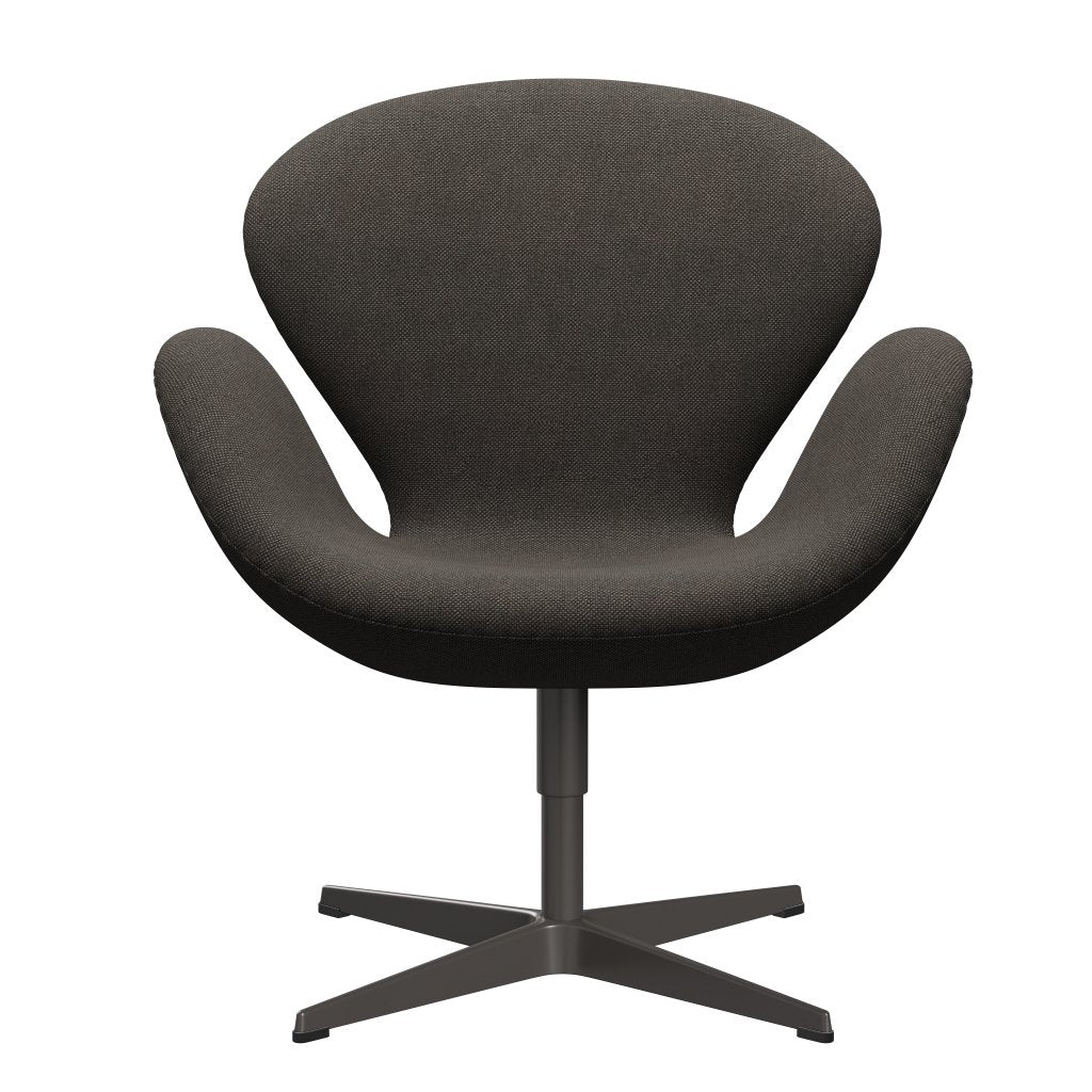 Fritz Hansen Swan Lounge Chair, Warm Graphite/Hallingdal Charcoal Light
