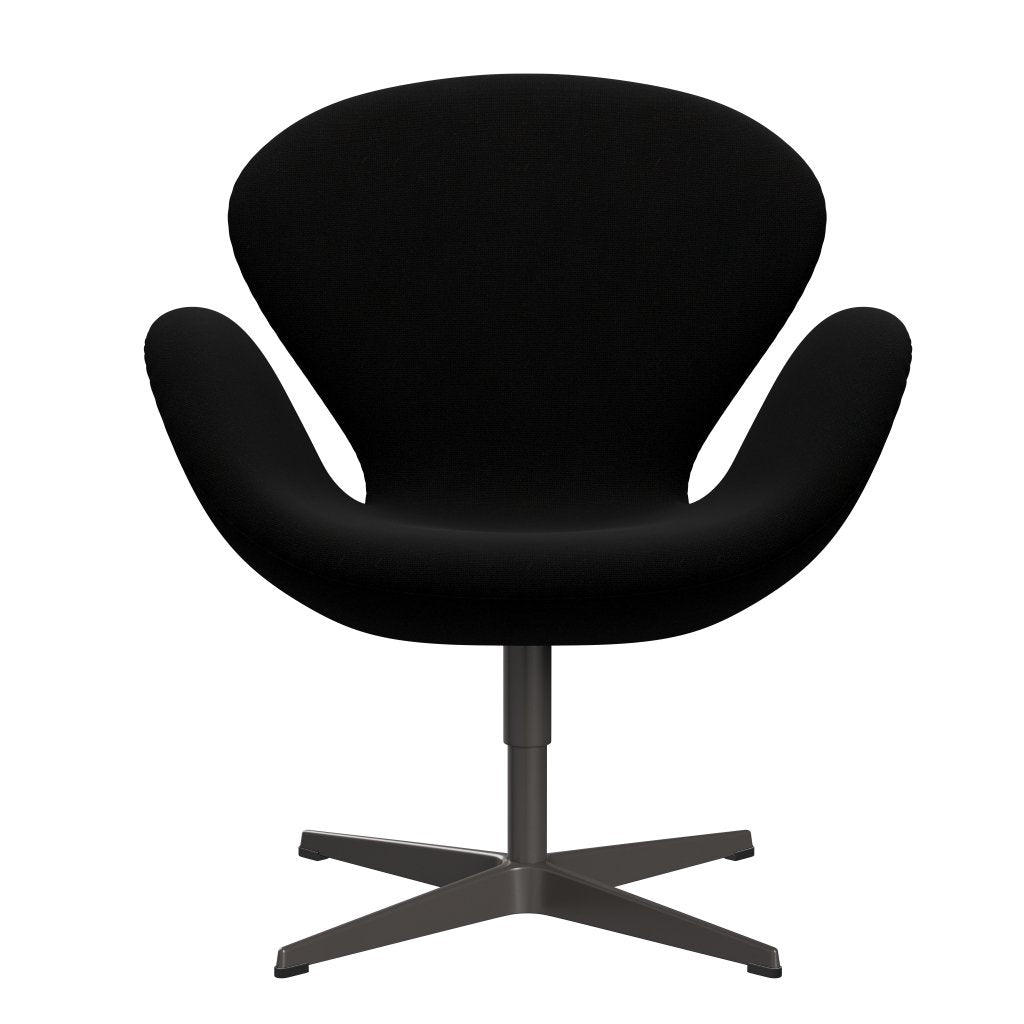 Fritz Hansen Swan Lounge Chair, Warm Graphite/Hallingdal Black